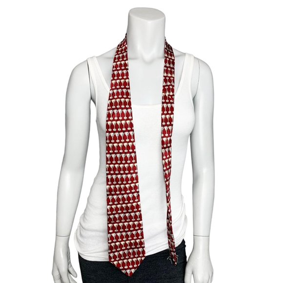 MUSEUM ARTIFACTS 100% Silk Martini Tie - Picture 5 of 7